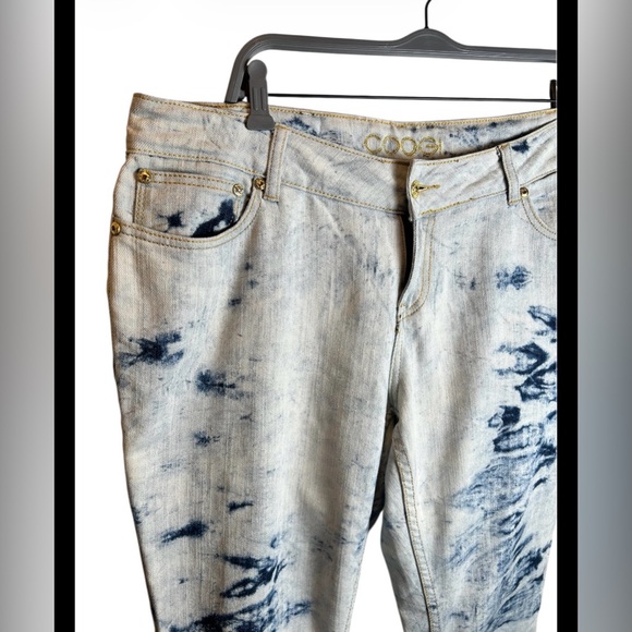 Vintage Coogi Australia Y2K Streetwear Sequin Acid Washed Jeans Size 18W - Picture 3 of 8